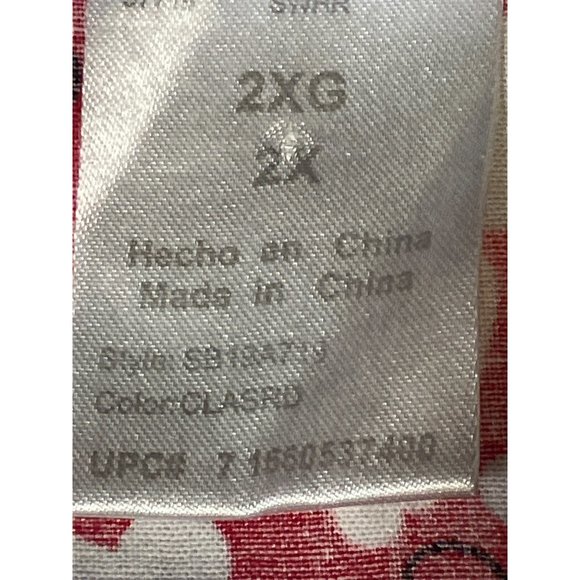 Valentine's Day Hearts Medical Scrub Top Size 2X - Picture 9 of 10